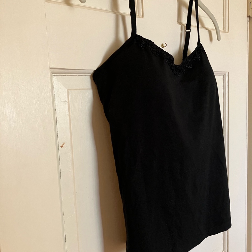 Black Lace Trim Camisole